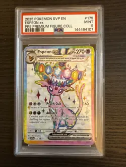 Espeon EX 175 Black Star Promo 2025 Pokemon Prismatic Evolutions PSA 9 Mint - Image 1