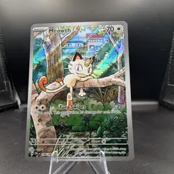 Pokemon Meowth Me02 Phantasmal Flames 106/094 Illustration Rare 70 HP Holo - Image 1