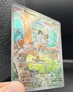 Pokemon Meowth Me02 Phantasmal Flames 106/094 Illustration Rare 70 HP Holo - Image 3