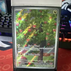 Pokemon Applin Illustration Rare SV06 Twilight Masquerade Holo 185/167 English - Image 1