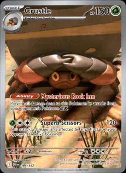 Crustle 186/182 Illustration Rare - Pokemon SV10: Destined Rivals NM - Image 1