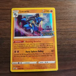 Pokemon TCG Brilliant Stars Promo Lucario SWSH186 NM - Image 1