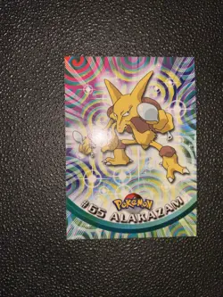 Alakazam - Black Logo - #65 Topps TV - Pokemon TCG - 1999 - Image 1