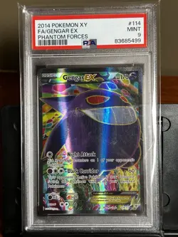 Pokemon TCG Gengar EX Phantom Forces 2014 114/119 LP Full Art PSA 9 - Image 1