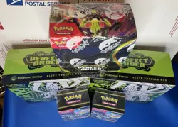 Pokemon Center Perfect Order 2 PC ETB, 1-Booster Box, 2 Booster Bundles IN HAND - Image 2