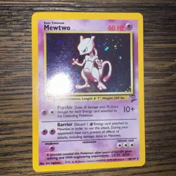 Mewtwo - 10/130 - Unlimited - Pokemon Base Set Holo Rare Near Mint - Image 1