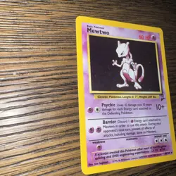 Mewtwo - 10/130 - Unlimited - Pokemon Base Set Holo Rare Near Mint - Image 4