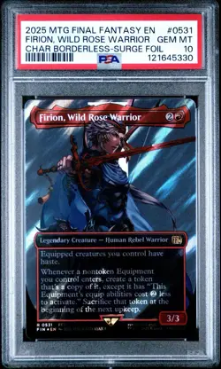 Magic MTG Final Fantasy Firion Wild Rose #0531 *SURGE FOIL* *GEM MINT PSA 10* - Image 1