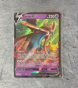 Pokemon - 016/25 Zacian V - Celebrations 25th Anniversary - Image 1