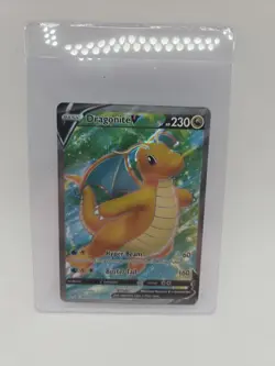 FULL ART Dragonite V ULTRA RARE 076/078 Pokemon GO Holo Foil Holographic - MP - Image 1