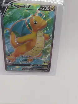 FULL ART Dragonite V ULTRA RARE 076/078 Pokemon GO Holo Foil Holographic - MP - Image 3