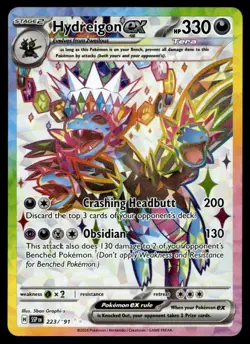 NM SV08: Surging Sparks Hydreigon ex Ultra Rare 223/191 Pokemon TCG - Image 1