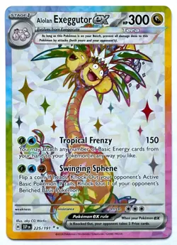 Alolan Exeggutor ex 225/191 - Pokemon TCG - Surging Sparks Ultra Rare Holo - Image 1