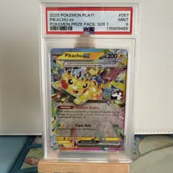 Pokemon TCG - Pikachu EX - 057/191 - Prize Pack STAMPED - LOW POP - PSA 9 - Image 1