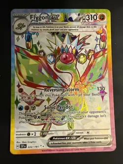 Pokemon TCG Flygon EX 222/191 Sv08: Surging Sparks Holo Ultra Rare NM - Image 1