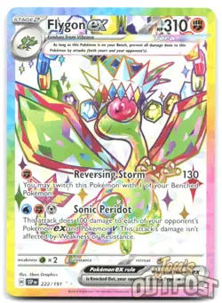 Flygon ex 222/191 Ultra Rare Surging Sparks Pokemon NM - Image 1