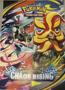 !!!EXCLUSIVE!!! Pokemon Mega Evolutions Chaos Rising BANNER. XL Display - Image 2