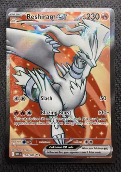 Pokemon Reshiram EX Sv: White Flare Ultra Rare Full Art Holo 158/086 - Image 1
