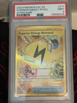 Pokemon Superior Energy Retrieval Paldea Evolved 277/193 Hyper Rare Holo PSA 9 - Image 1