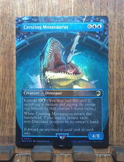 MTG Cresting Mosasaurus ( FOIL Borderless ) Universes Beyond: Jurassic World NM - Image 2
