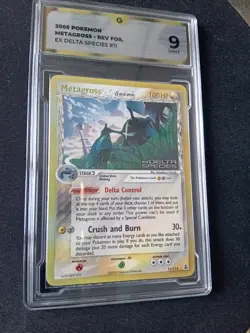 2005 POKEMON EX DELTA SPECIES METAGROSS REVERSE HOLO #11/113 GC 9 NM - Image 3