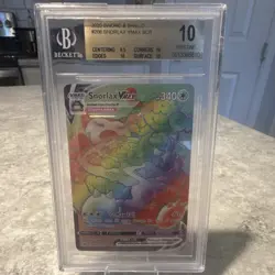 Pokemon Snorlax VMAX Holo 206/202 Sword & Shield 2020 BGS Pristine 10 - Image 1