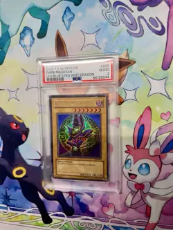 2002 Yugioh Dark Magician Legend Of Blue Eyes PSA 2 GOOD #005 - Image 2