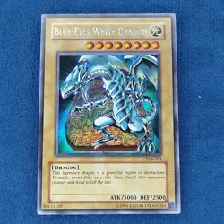 Yu-Gi-Oh! Blue-Eyes White Dragon SECRET PRISMATIC RARE PCK-001 - LP/MP - Image 1