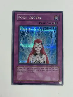 Aqua Chorus Secret Rare PCK-002 Vintage YuGiOh Kaiba Promo Holo Clean - Image 1