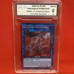 Salamangreat Sunlight Wolf LD10-EN000 Ghost Rare 1st Ed DCG 8 Yu-Gi-Oh 2023 - Image 1