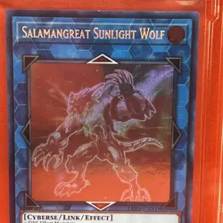 Salamangreat Sunlight Wolf LD10-EN000 Ghost Rare 1st Ed DCG 8 Yu-Gi-Oh 2023 - Image 4