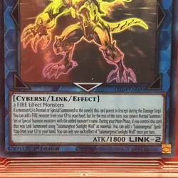 Salamangreat Sunlight Wolf LD10-EN000 Ghost Rare 1st Ed DCG 8 Yu-Gi-Oh 2023 - Image 5