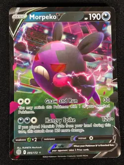 Pokemon Morpeko V 095/172 Ultra Rare Holo (NM) - Image 1