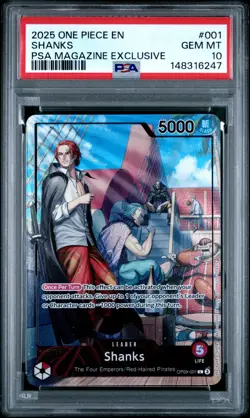 Shanks 004 2nd Anniversary Set OP09-004 One Piece Promotion PSA 10 - Image 1