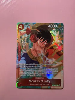 Bandai Monkey.D.Luffy OP12-015 Legacy of the Master Super Rare Alt Art Foil 4000 - Image 1