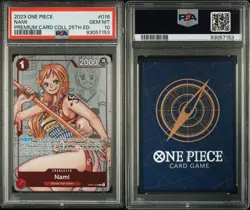 One Piece Nami OP01-016 PSA 10 Gem Mint Premium Card Collection 25th ED Alt Art - Image 3