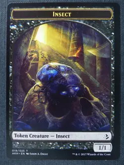 Insect Token - Mtg Card #1WT - Image 1
