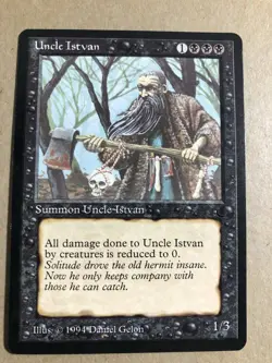 MTG - Uncle Istvan - The Dark - NM English Magic 1994 - Image 1
