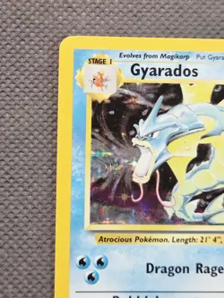 1999 Pokemon Gyarados 6/102 Holo Rare Base Set Unlimited WoTC Vintage - Image 3