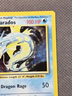 1999 Pokemon Gyarados 6/102 Holo Rare Base Set Unlimited WoTC Vintage - Image 4