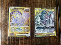 Pokemon Mewtwo VSTAR Holo 086/078 and Arceus & Dialga & Palkia 156/236 mint! - Image 1