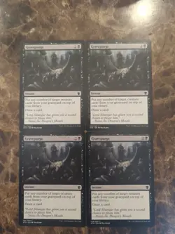 (4)Gravepurge *PLAYSET* Dragons of Tarkir NM {ARCANE MANA CARDS} - Image 1