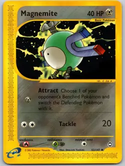 MAGNEMITE POKEMON AQUAPOLIS 52/147 UNCOMMON LP - Image 2