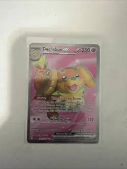 Pokemon TCG Dachsbun EX 160/142 Stellar Crown Ultra Rare - Image 1