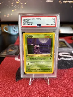 Grimer 1st Ed. 1999 Pokemon Fossil PSA 5 - Image 3