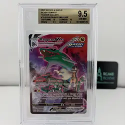 2022 Pokemon Rayquaza VMAX TG20 Silver Tempest Trainer Gallery Gem Mint BGS 9.5 - Image 1