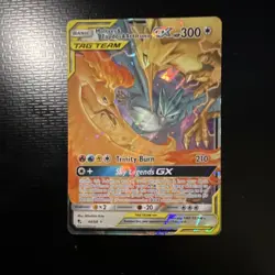 Pokemon TCG Moltres Zapdos Articuno GX 44/68 Hidden Fates Ultra Rare Holo HP300 - Image 2
