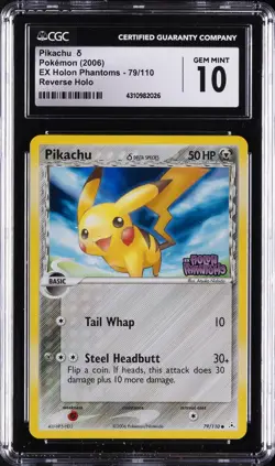 2006 POKEMON EX HOLON PHANTOMS REVERSE HOLO REVERSAL CGC 10 - Image 1