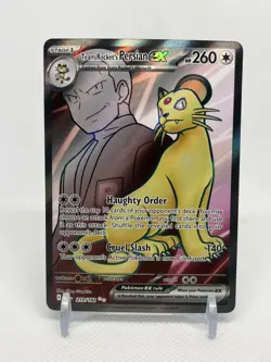 Pokemon TCG Team Rocket's Persian ex 219/182 DRI Secret Rare SIR NM - Image 1