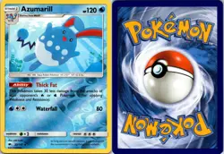 Azumarill 35/147 R Burning Shadows Pokemon Reverse Holo NM - Image 3